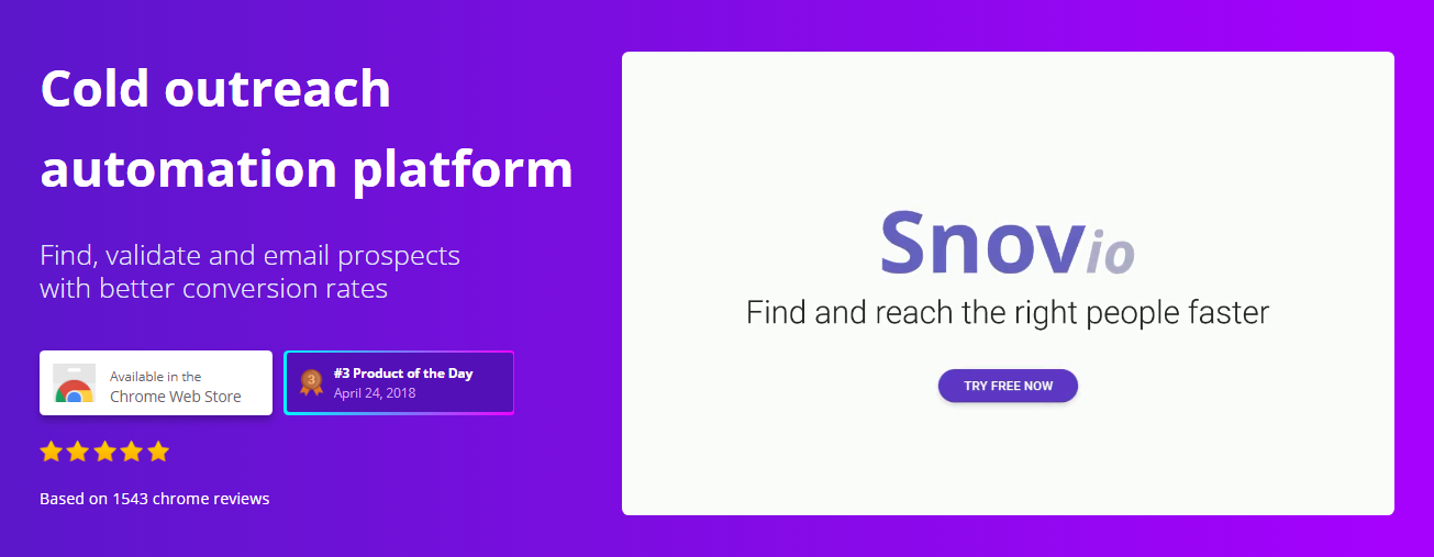 snovio email tracker extension
