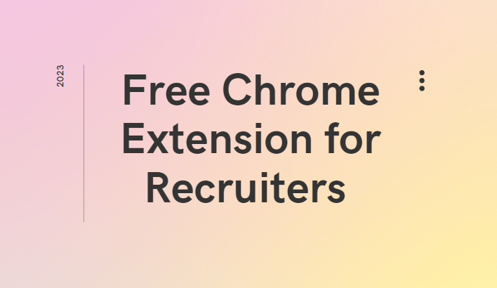 Indeed Recruiter Extension  Chrome extension for recruiters